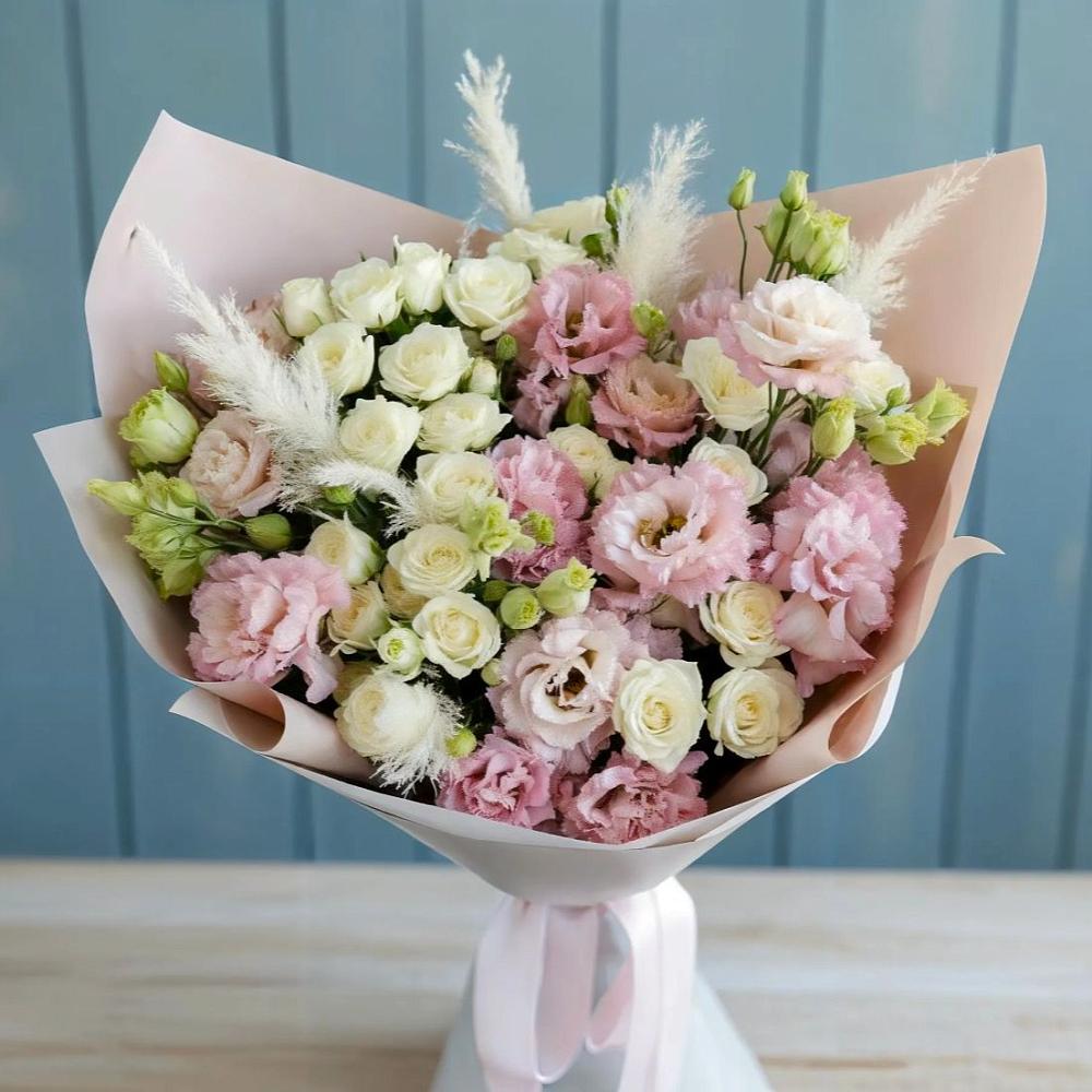 Букет цветов из: Альстромерии и Розы в Пелагиаде