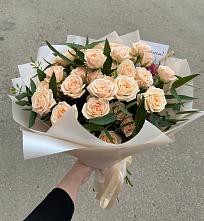 Букет Кремовые розы Латте в Пелагиаде