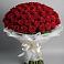 Букет 101 Красная роза Блэк Мэджик в Пелагиаде