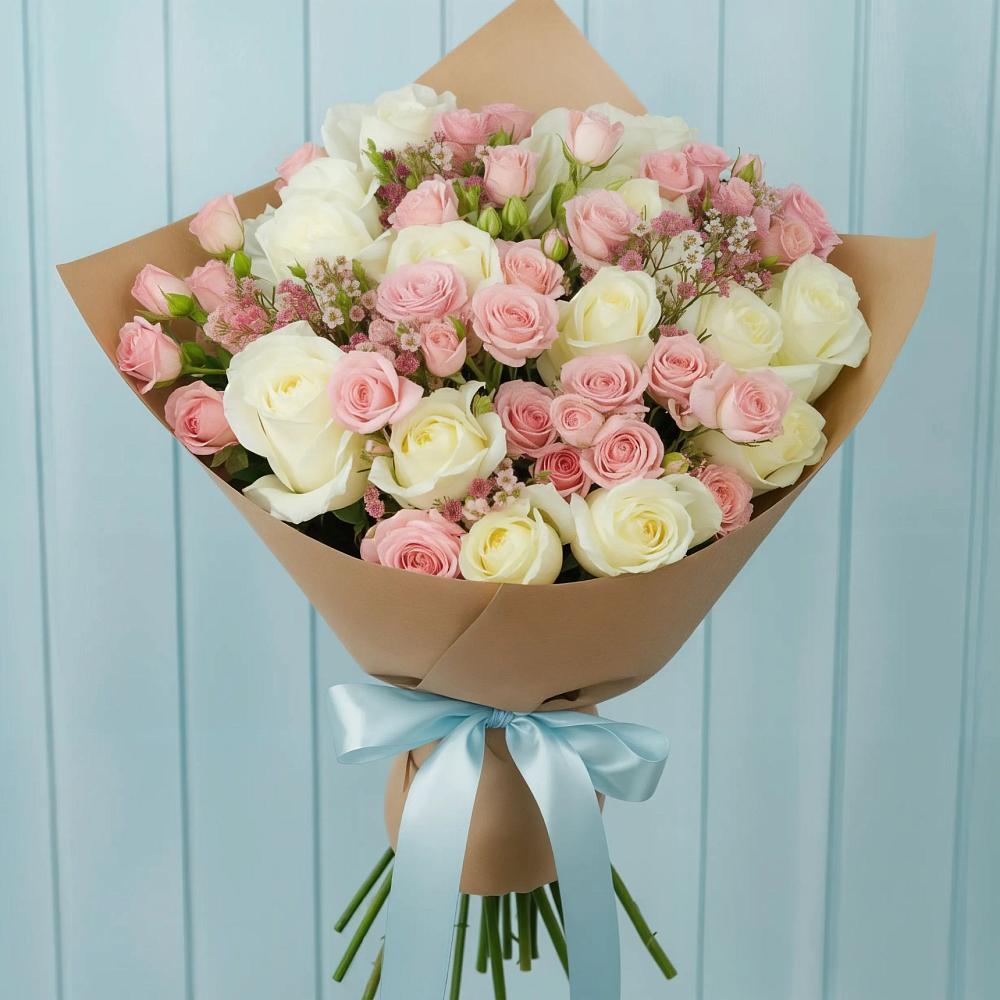Букет цветов из: Розы в Пелагиаде