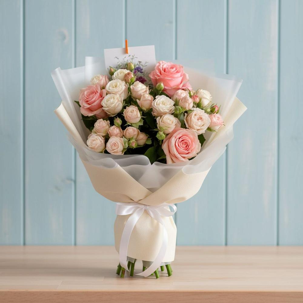 Букет цветов из: Розы в Пелагиаде