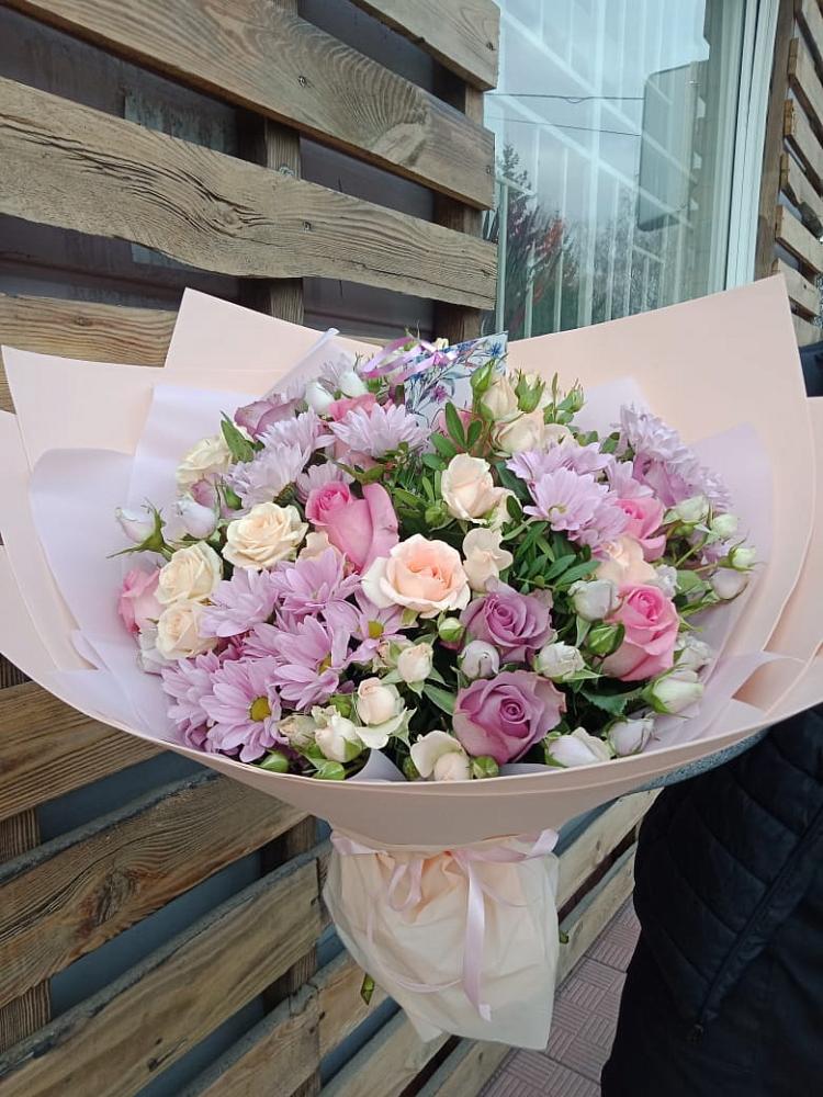 Букет цветов из: Розы и Хризантемы в Пелагиаде