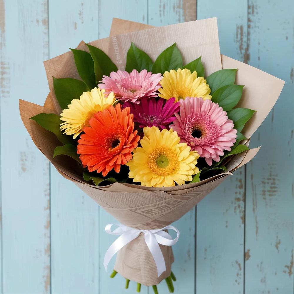 Букет цветов из: Герберы в Пелагиаде