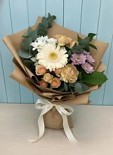 Букет цветов из:  Герберы и Хризантемы в Пелагиаде