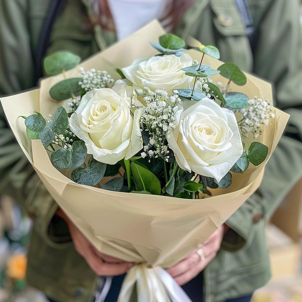 Букет цветов из: Розы в Пелагиаде