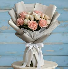 Букет цветов из:  Розы #REPLACE_PRED# Пелагиаде