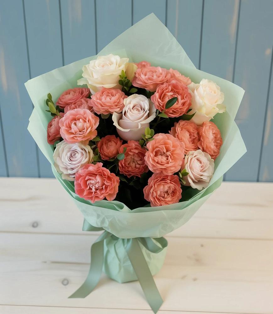 Букет цветов из: Розы в Пелагиаде