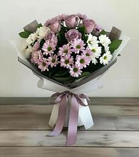 Букет цветов из:  Хризантемы и Розы в Пелагиаде