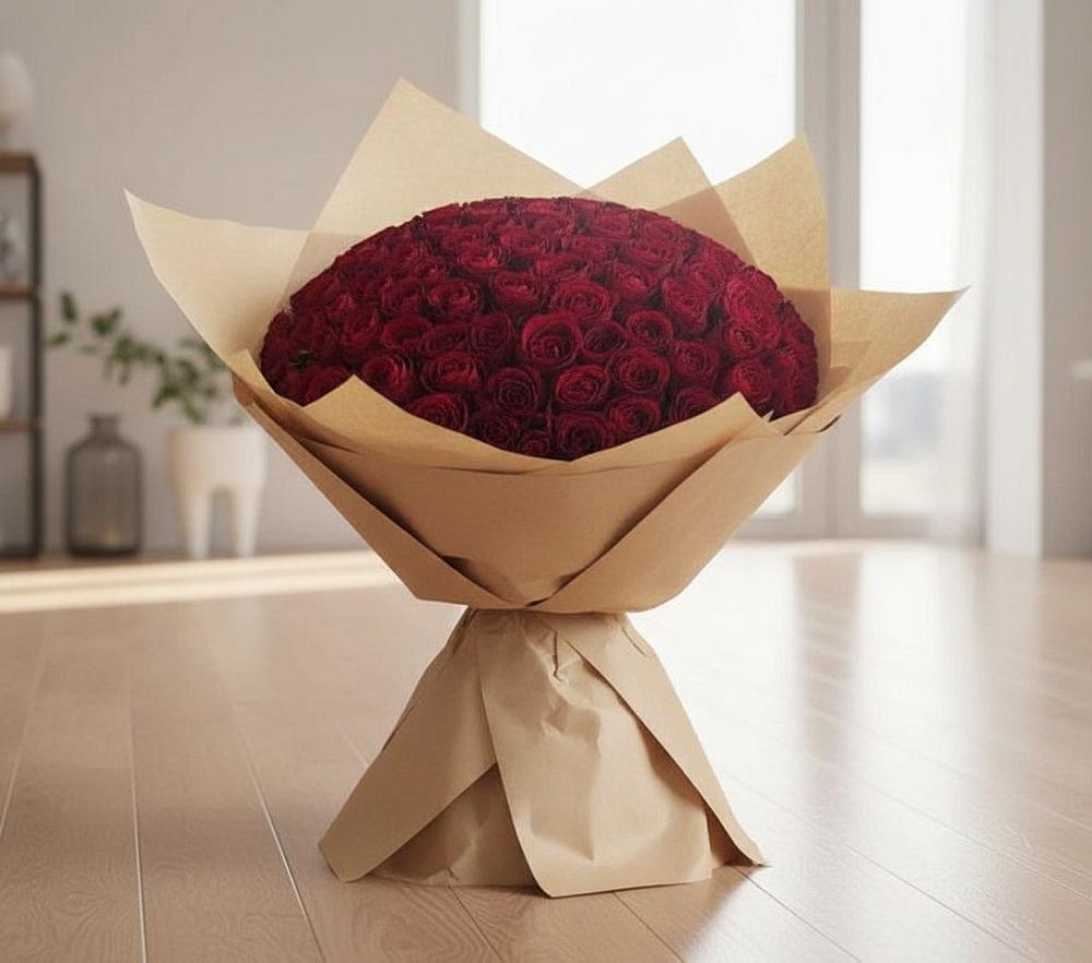 Букет 101 Красная роза в Пелагиаде