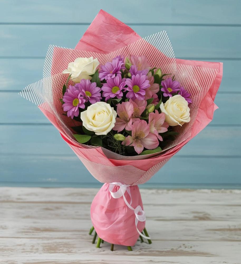 Букет цветов из: Герберы в Пелагиаде