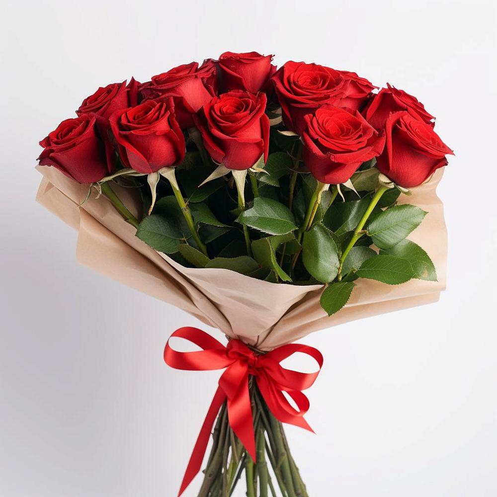 Букет 11 Красных роз Эдлесс Лав в Пелагиаде